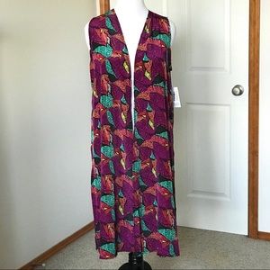 SALE! NEW LuLaRoe Silky JOY Duster Vest BOLD!